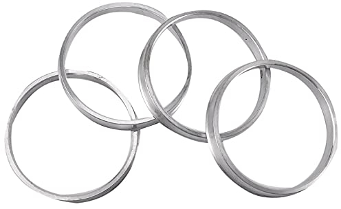 Zentrierringe,Radnaben-Zentrierringe 4 stücke Aluminium Zentric Zapfen Hub Ringe Rad Spacer Set 67.1mm ID bis 73.1mm od