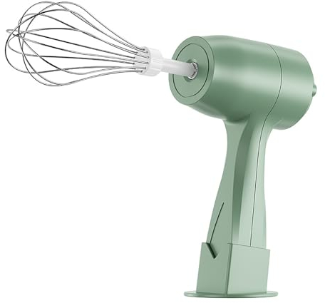 KEAOZVFE Sbattitore Elettrico Senza Fili, Frusta elettrica Sbattitore Elettrico Portatile Ricaricabile Tramite USB, Frusta, per Lattes, Burro, Torte, Uova, Latte, Biscotti(Green)