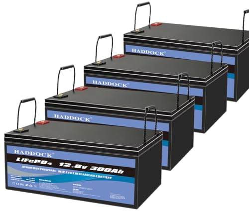 Langlebige Batterien,48V 300Ah Lifepo4 Batterien,(4-Pack 12V 300Ah) | in Reihe geschaltet zu 48V 300Ah, 15 kWh Lithium Eisenphosphat Batterie, Wird in Energiespeichersystemen.