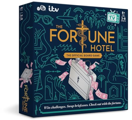 Fortune Hotel: Neues Familien-Brettspiel, Bluffing-Spiel, Gewinn-Mini-Herausforderungen, 3-8 Spieler, ab 8 Jahren