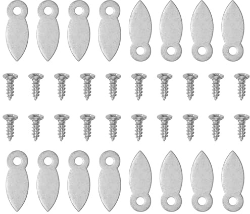 QUARKZMAN 100Pcs Clips de Matériel de Support pour Cadre Photo avec 100 Vis Bouton de Fixation pour Cadre Photo Attache de Support pour Cadre Photo pour Accrocher des Photos, Dessins, Argent