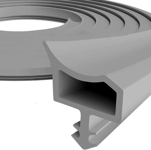 EUBSWA Junta para puerta de habitación o puerta 15M, Junta de Goma para puertas e ventanas, Perfil de estanqueidad tira de Sellado Burletes Aislante Acústico