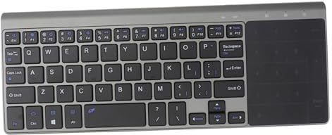OSALADI Clavier D'ordinateur sans Fil 2.4ghz Pavé Tactile Ultra-Mince en Abs, Design Léger et Fonction sans Fil pour Bureau et Tablette