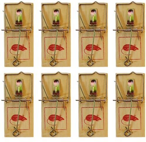 Armo® 8 X Mouse Trap Durable Reusable Snap Traps For Mice Rodent Control Indoor Home Office Mousetrap