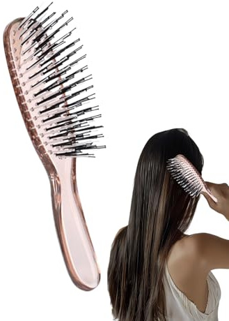 Spazzola Sgrovigliante Massaggiatore Scalp Bagnato/Asciutto | Spazzola Antistatica per Capelli Spessi e per Sgrovigliare Per Donne Ragazze Capelli Spessi Ricci Lisci Ondulati Levigante