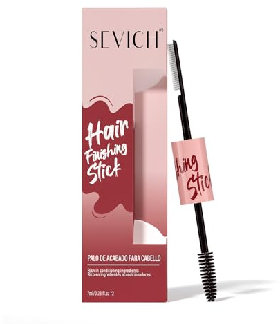 Sevich Hårfinish-stick för små brutna hårkräm, är lätt att rengöra, inte fet och lätt att tvätta. Dubbelsidig design, naturlig och uppfriskande 7 ml x 2