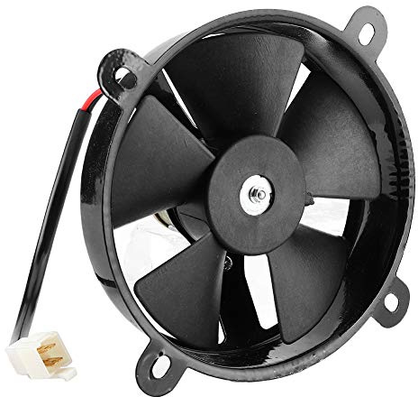 Ausla Ventilador de Refrigeración del Radiador de 6 Pulgadas Radiador ABS de Hierro Ventilador Termo Eléctrico 12 V 152 Mm Disipación de Calor Resistente a los Golpes Fácil Instalación para 150 200