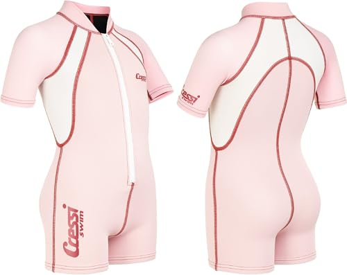 KIDS SHORTY WETSUIT SHORT SLEEVE PINK Y 2