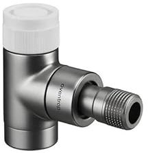 Oventrop Thermostatventil Baureihe E Eck, DN 15, 1/2, PN 10 Edelstahl-Design