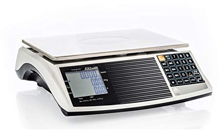 WKA Geeichte Ladenwaage 15kg PS Teilung 2g Marktwaage geeicht - Spritzwasser geschützt