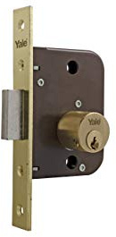 Yale-azbe 47 Doppel-Türschloss rund 70 x 40 mm vor Messing