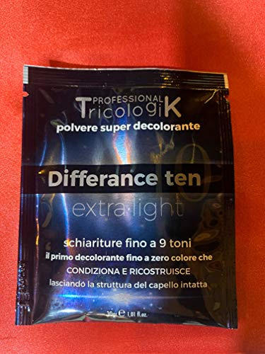 Tricologik decolorante Difference ten bustina mono dose 30 g. fino a 9 Toni