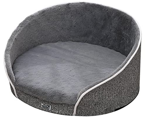 Dear Darling Orthopädischer Luxus Katzen- und Hundekorb Hundebett gelenkschonend mit Memory Schaum und waschbarem Bezug (L, anthrazit)