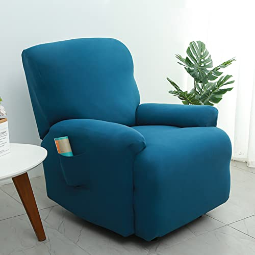 YOPOIY 4 Stück Relaxsessel bezug, Stretch Sesselhusse Bedruckte Muster Stilvolle Sesselbezug rutschfest Waschbar Couchbezug -9-Einheitsgröße