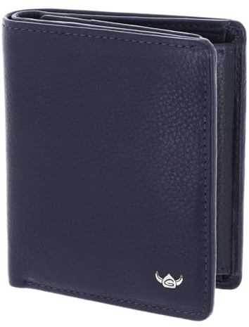 Golden Head Leder Geldbörse Capri RFID Protect Kombischeintasche 1119 Blau dunkelblau