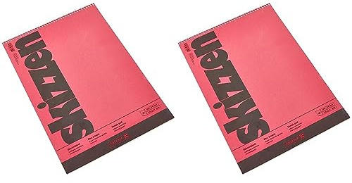 Skizzenblock 24x34cm 50Bl Spirale (Packung mit 2)