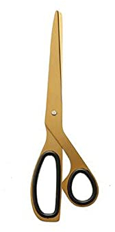 Bastelschere, Edelstahlschere, Metallschere for Basteln, Nähen, 20 cm goldene Schere