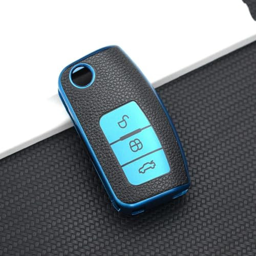 YAGHANG Autoschlüssel Hülle Schlüsselhülle, TPU Silikon Schlüsselcover, Schlüssel hülle Schlüsselgehäuse für Ford Fiesta Focus Mondeo Falcon B-Max C-Max S-Max Eco Sport