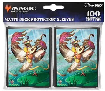 Ultra Pro Magic The Gathering: Bloomburrow 100ct Deck Protector® MTG Sleeves Featuring Zinnia, Valley's Voice, Protect and Store MTG Cards, Standard Size Card Sleeves