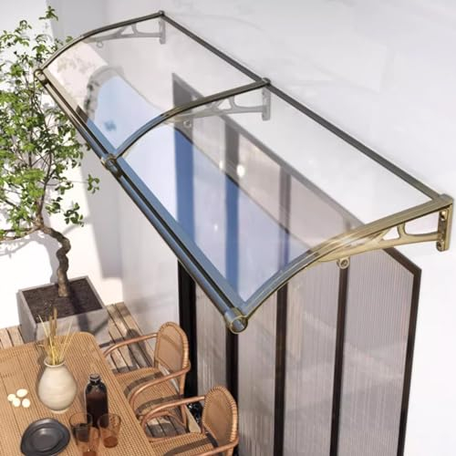 Spülbecken-Design/Geräuschlos/Selbstreinigend/Hohe Schlagfestigkeit Transparente Polycarbonat-Abdeckung,Aluminium-Vordach für die Vordertür,Regenschutzabdeckung für Außenfenster,Markise für