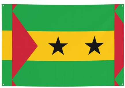 Flagge von Sao Tome und Principe für alle Jahreszeiten, Weihnachtsdekoration, 120 x 180 cm