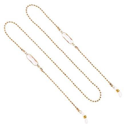 GALPADA 1stück Eyewear Chain Aus Klarem Kristall Mit Goldener Kette Stilvolles Brillenband Für Sonnenbrillen Und Lesebrillen Für Täglichen Gebrauch Und Outdoor-aktivitäten