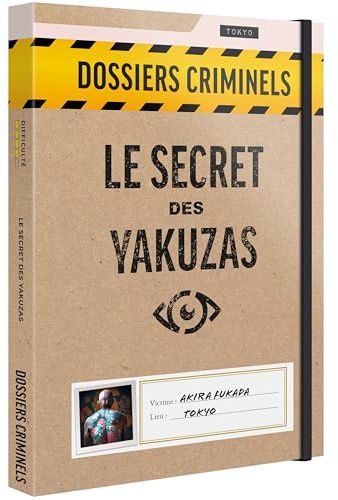 Platonia Games Dossiers Criminels - Le Secret des Yakuzas : Qui a tué Akira Fukada ? - Jeu de Societe Escape Game - Jeu d’Enquête Immersif et Collaboratif