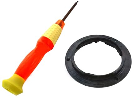 NOLOWY Anillo de montaje de lente de cámara para Nikon 18-55 mm, 18-105 mm, 55-200 mm, con herramienta de reparación, juego de destornilladores de repuesto