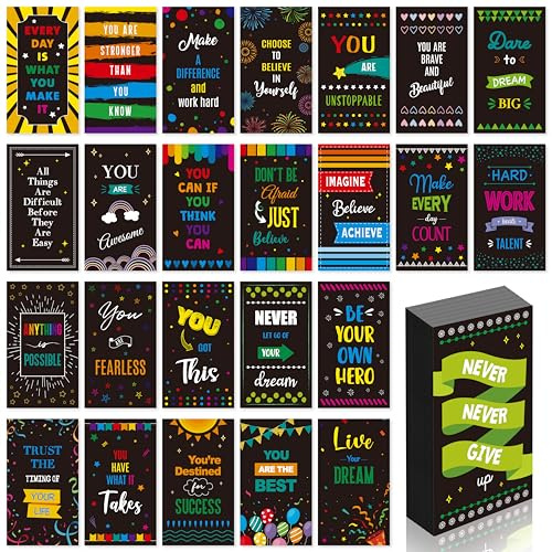 50 Stück Motivationsmagnete, 25 Designs Inspirationsmagnete Positive Affirmationsmagnete Aufkleber für Kinder, Erwachsene, Kühlschrank (5cm x 8,8cm)