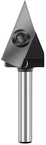 Ddyspan Fräsereinsatz CNC-Fräser 6 Mm Schaft 45 60 Grad V-Nut-Fräser Für Holzbearbeitung Gravurschneider,45D