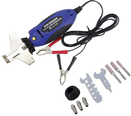 Mipcase Mini Electric Chain Grinder for Chainsaw Sharpener Tool Hand-sharpening Tool Wrench Whetstone