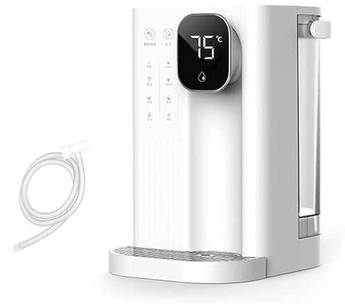 QXIWAOE Distributeur d'eau Chaude instantanée Intelligent 3L, ébullition Rapide en 3 Secondes, réglage de la température à 5 Vitesses, réservoir d'eau 2000W pour Salon et Bureau