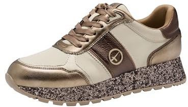 Tamaris dam Low 1-23727-42 sneakers, Champagne glam, 38 EU