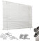 HUGG (28-KF) Alu-Jalousie Klemmfix ohne Bohren, Fenster-, Wand- und Deckenmontage, 160 x 160 cm (B x H), Hellgrau