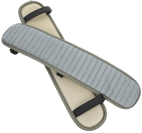DOITOOL Armlehnenbezüge Für Bürostühle 1 Paar Plüsch Stuhlarmpolster Mit Anti-Rutsch Schutz Und Abnehmbarem Bezug Für Büro Und Zuhause 17.9X3.7X1.8 Zoll