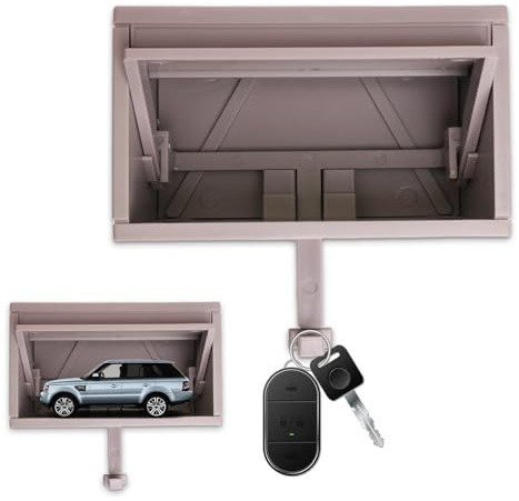 Porte Cléf Mural Porte-clés de Garage de Voiture avec Porte qui s'ouvre Support Mural Amusant, Installation Facile, pour Entrée, Bureau, Maison
