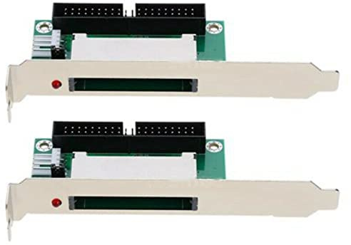 KEALLANS 2X Carte Compact Flash 40 Broches À Adaptateur Convertisseur 3.5 IDE Panneau de Support Pci