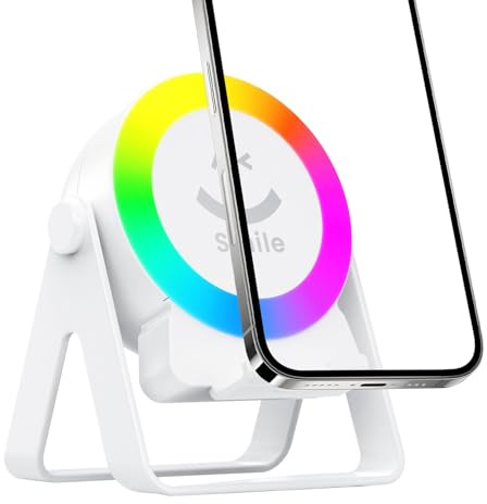 Altavoz de inducción: Unidad de Audio Duradera, RGB Color Changing Gadget | Altavoz inalámbrico portátil 4-en-1 con Luces LED Oficina de la Oficina Capacitarios de diseño d