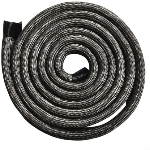 Besttoolifes Cuerda de fuego, 2 m de largo, 10 mm, cuerda plana de fibra de vidrio con respaldo para estufas, hornos y chimeneas del hogar