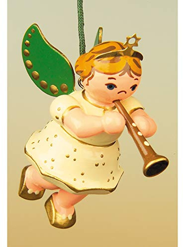 Hubrig-Volkskunst Baumbehang Engel mit Klarinette * Höhe 6cm
