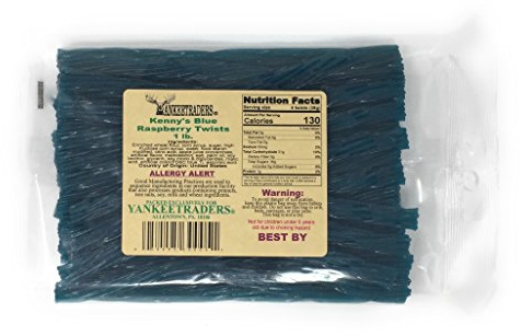 Kennys Liquirizia Twist, lampone blu, 0,5 kg