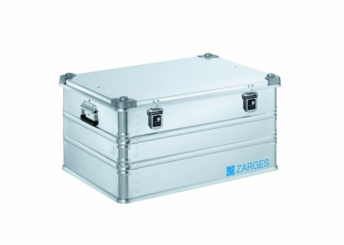 Zarges Transportkiste K470 IM (75 x 55 x 38 cm, silber, aus Stahl, Aufbewahrungs- und Transportbox, platzsparendes Stapeln, Aufbewahrungsbox, belastbar und widerstandsfähig) 40565 | Inhalt 157 l, Innen-LxBxH 750 x 550 x 380 mm, in robuster Ausführung