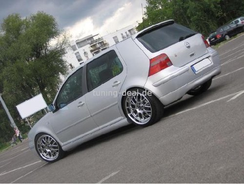ProTuning Golf 4 Heckspoiler Jubi 25 Jahre R Line Schwarz Kunststoff oder Fiberglas Selbstklebend