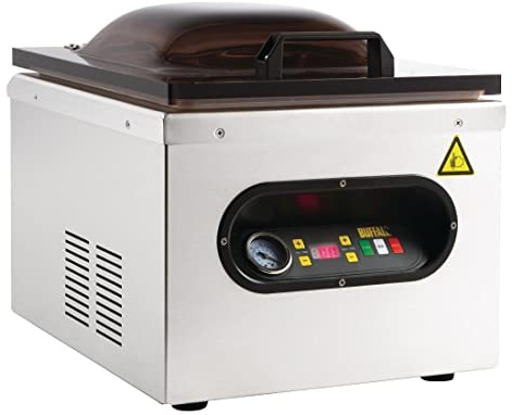 Buffalo Chamber Machine d'emballage sous vide en acier inoxydable 378 x 359 x 429 mm