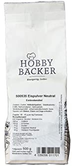 Hobbybäcker, Eispulver neutraler Geschmack (500 g), Geeignet für Eismaschinen, Für selbstgemachtes Eis wie beim Italiener