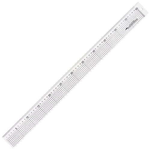 Jakar 3064 Acryl-Lineal mit Edelstahlkante, 600 mm