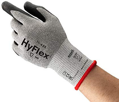 Ansell HyFlex 11-435 Guante protección contra cortes y mecánica, Tamaño 11 (12 Pares)