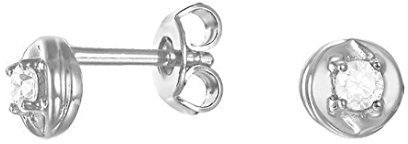 Esprit Kinder-Ohrstecker Twist 925 Silber rhodiniert Zirkonia weiß Rundschliff