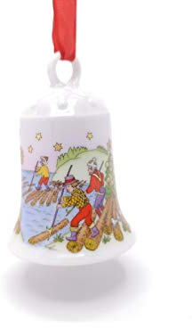 Hutschenreuther Porzellanglocke Weihnachtsglocke 1998 Verpackung