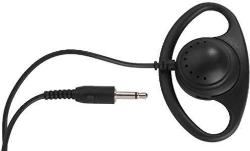 MONACOR ES-230 Mono-Ohrhörer in leichter Ausführung, Schwarz